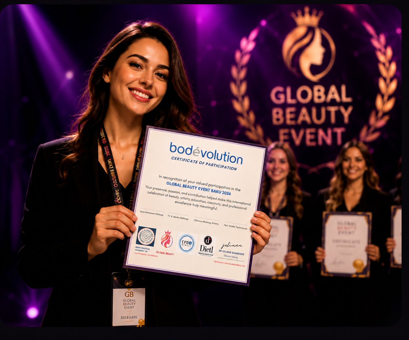 Global Beauty Event Certificate of Achievement